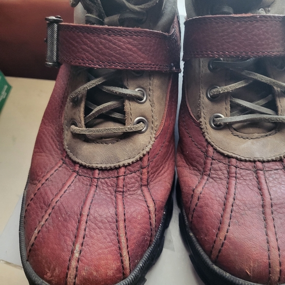 Polo High-Top Boots in Burgundy and Olive Size 10.5 The Condition Is Good, - Picture 2 of 9
